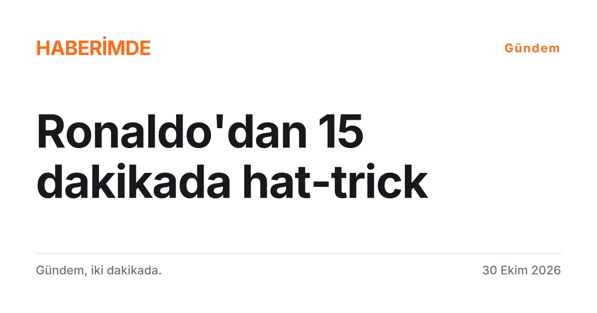 Cristiano Ronaldo'nun hat-trick yaptığı Al Nassr-Al Kholood maçının 5-3'lük skorunu gösteren tipografik kart